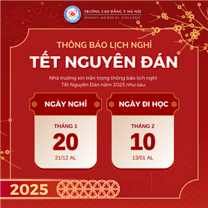 THÔNG BÁO LỊCH NGHỈ TẾT NGUYÊN ĐÁN ẤT TỴ 2025