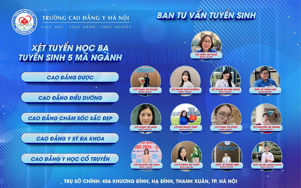 BAN TƯ VẤN TUYỂN SINH 2026 -TRƯỜNG CAO ĐẲNG Y HÀ NỘI