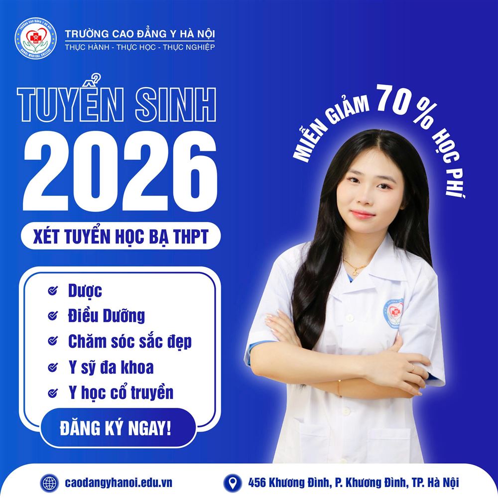 ĐĂNG KÝ XÉT TUYỂN 2026 – TRƯỜNG CAO ĐẲNG Y HÀ NỘI
