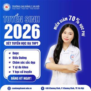 ĐĂNG KÝ XÉT TUYỂN 2026 – TRƯỜNG CAO ĐẲNG Y HÀ NỘI